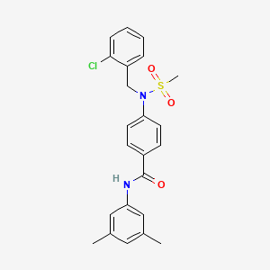 4-[(2-chlorobenzyl)(methylsulfonyl)amino]-N-(3,5-dimethylphenyl)benzamide