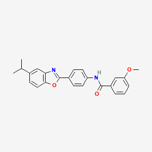 N-[4-(5-isopropyl-1,3-benzoxazol-2-yl)phenyl]-3-methoxybenzamide