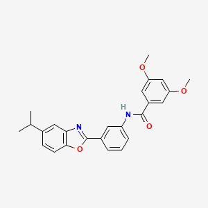 N-[3-(5-isopropyl-1,3-benzoxazol-2-yl)phenyl]-3,5-dimethoxybenzamide