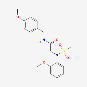 N~1~-(4-methoxybenzyl)-N~2~-(2-methoxyphenyl)-N~2~-(methylsulfonyl)glycinamide