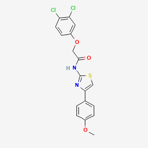 molecular formula C18H14Cl2N2O3S B3670736 2-(3,4-dichlorophenoxy)-N-[4-(4-methoxyphenyl)-1,3-thiazol-2-yl]acetamide 