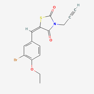 5-(3-bromo-4-ethoxybenzylidene)-3-(2-propyn-1-yl)-1,3-thiazolidine-2,4-dione