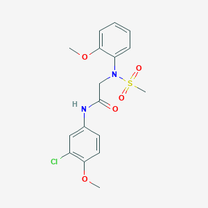 N~1~-(3-chloro-4-methoxyphenyl)-N~2~-(2-methoxyphenyl)-N~2~-(methylsulfonyl)glycinamide