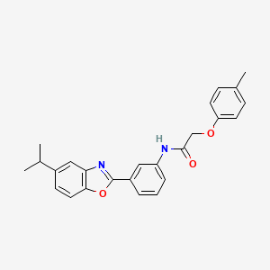 N-[3-(5-isopropyl-1,3-benzoxazol-2-yl)phenyl]-2-(4-methylphenoxy)acetamide