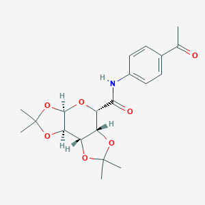 molecular formula C20H25NO7 B367080 (1S,2R,6R,8S,9R)-N-(4-Acetylphenyl)-4,4,11,11-tetramethyl-3,5,7,10,12-pentaoxatricyclo[7.3.0.02,6]dodecane-8-carboxamide CAS No. 357611-93-9