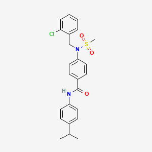 4-[(2-chlorobenzyl)(methylsulfonyl)amino]-N-(4-isopropylphenyl)benzamide