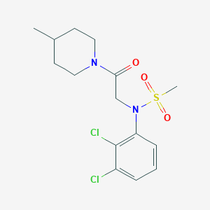 N-(2,3-dichlorophenyl)-N-[2-(4-methyl-1-piperidinyl)-2-oxoethyl]methanesulfonamide