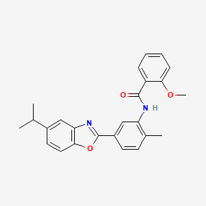 N-[5-(5-isopropyl-1,3-benzoxazol-2-yl)-2-methylphenyl]-2-methoxybenzamide