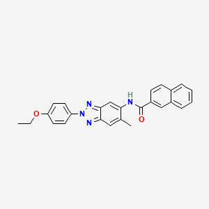 N-[2-(4-ethoxyphenyl)-6-methyl-2H-1,2,3-benzotriazol-5-yl]-2-naphthamide