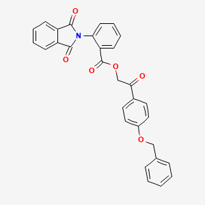 2-[4-(benzyloxy)phenyl]-2-oxoethyl 2-(1,3-dioxo-1,3-dihydro-2H-isoindol-2-yl)benzoate