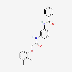 molecular formula C23H22N2O3 B3670987 N-(3-{[2-(2,3-dimethylphenoxy)acetyl]amino}phenyl)benzamide 