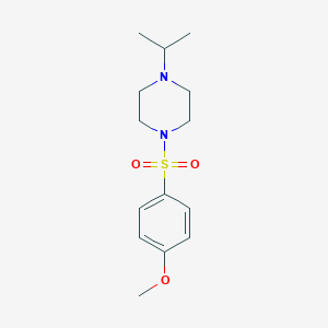 molecular formula C14H22N2O3S B367103 1-(4-Methoxyphenyl)sulfonyl-4-propan-2-ylpiperazine CAS No. 423739-61-1