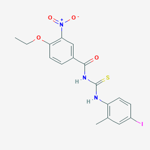 4-ethoxy-N-{[(4-iodo-2-methylphenyl)amino]carbonothioyl}-3-nitrobenzamide