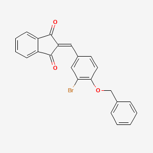 2-[4-(benzyloxy)-3-bromobenzylidene]-1H-indene-1,3(2H)-dione