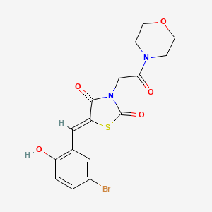 5-(5-bromo-2-hydroxybenzylidene)-3-[2-(4-morpholinyl)-2-oxoethyl]-1,3-thiazolidine-2,4-dione