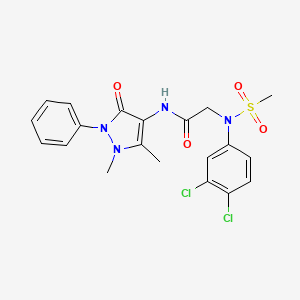 N~2~-(3,4-dichlorophenyl)-N~1~-(1,5-dimethyl-3-oxo-2-phenyl-2,3-dihydro-1H-pyrazol-4-yl)-N~2~-(methylsulfonyl)glycinamide