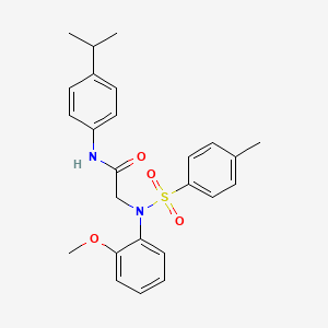 N~1~-(4-isopropylphenyl)-N~2~-(2-methoxyphenyl)-N~2~-[(4-methylphenyl)sulfonyl]glycinamide