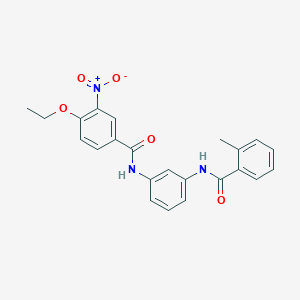 4-ethoxy-N-{3-[(2-methylbenzoyl)amino]phenyl}-3-nitrobenzamide