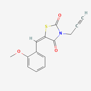 5-(2-methoxybenzylidene)-3-(2-propyn-1-yl)-1,3-thiazolidine-2,4-dione