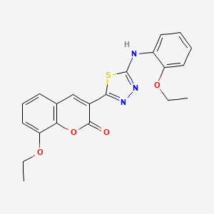 8-ethoxy-3-{5-[(2-ethoxyphenyl)amino]-1,3,4-thiadiazol-2-yl}-2H-chromen-2-one