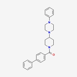 Biphenyl-4-yl[4-(4-phenylpiperazin-1-yl)piperidin-1-yl]methanone