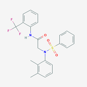 N~2~-(2,3-dimethylphenyl)-N~2~-(phenylsulfonyl)-N~1~-[2-(trifluoromethyl)phenyl]glycinamide