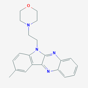 molecular formula C21H22N4O B367131 4-[2-(9-Methyl-6-indolo[3,2-b]quinoxalinyl)ethyl]morpholine CAS No. 637756-59-3