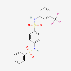 4-[(phenylsulfonyl)amino]-N-[3-(trifluoromethyl)phenyl]benzenesulfonamide