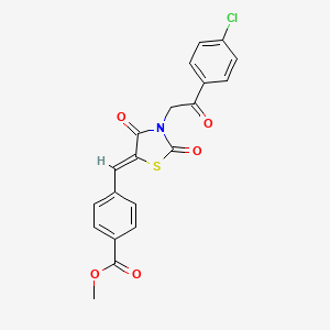 methyl 4-({3-[2-(4-chlorophenyl)-2-oxoethyl]-2,4-dioxo-1,3-thiazolidin-5-ylidene}methyl)benzoate