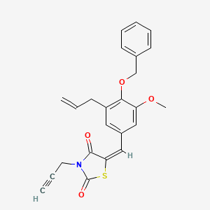 5-[3-allyl-4-(benzyloxy)-5-methoxybenzylidene]-3-(2-propyn-1-yl)-1,3-thiazolidine-2,4-dione