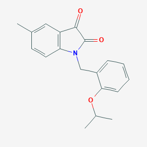 molecular formula C19H19NO3 B367137 1-(2-异丙氧基苄基)-5-甲基-1H-吲-2,3-二酮 CAS No. 620931-32-0