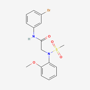 N~1~-(3-bromophenyl)-N~2~-(2-methoxyphenyl)-N~2~-(methylsulfonyl)glycinamide