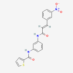 N-(3-{[3-(3-nitrophenyl)acryloyl]amino}phenyl)-2-thiophenecarboxamide