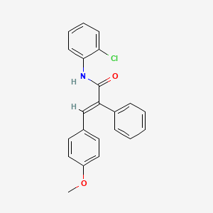 N-(2-chlorophenyl)-3-(4-methoxyphenyl)-2-phenylacrylamide