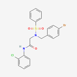 N~2~-(4-bromobenzyl)-N~1~-(2-chlorophenyl)-N~2~-(phenylsulfonyl)glycinamide