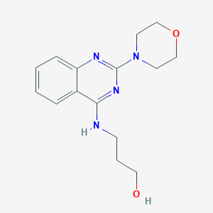 3-{[2-(4-morpholinyl)-4-quinazolinyl]amino}-1-propanol