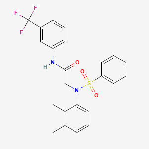 N~2~-(2,3-dimethylphenyl)-N~2~-(phenylsulfonyl)-N~1~-[3-(trifluoromethyl)phenyl]glycinamide