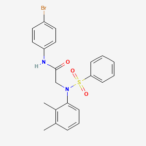 N-(4-BROMOPHENYL)-2-[N-(2,3-DIMETHYLPHENYL)BENZENESULFONAMIDO]ACETAMIDE