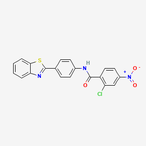 N-[4-(1,3-benzothiazol-2-yl)phenyl]-2-chloro-4-nitrobenzamide