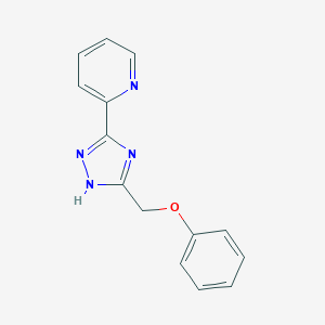 molecular formula C14H12N4O B367155 2-[3-(phenoxymethyl)-1H-1,2,4-triazol-5-yl]pyridine CAS No. 620934-91-0
