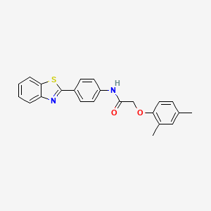 N-[4-(1,3-benzothiazol-2-yl)phenyl]-2-(2,4-dimethylphenoxy)acetamide