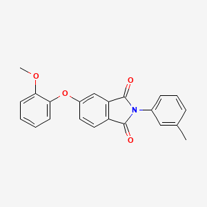 5-(2-Methoxyphenoxy)-2-(3-methylphenyl)isoindole-1,3-dione