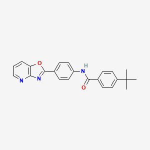 4-tert-butyl-N-(4-[1,3]oxazolo[4,5-b]pyridin-2-ylphenyl)benzamide