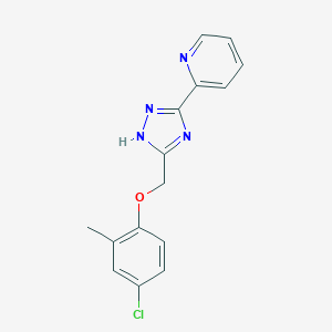 molecular formula C15H13ClN4O B367163 2-[3-(4-chloro-2-methylphenoxymethyl)-1H-1,2,4-triazol-5-yl]pyridine CAS No. 620934-98-7