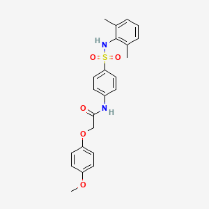 N-(4-{[(2,6-dimethylphenyl)amino]sulfonyl}phenyl)-2-(4-methoxyphenoxy)acetamide