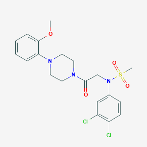 N-(3,4-dichlorophenyl)-N-{2-[4-(2-methoxyphenyl)-1-piperazinyl]-2-oxoethyl}methanesulfonamide