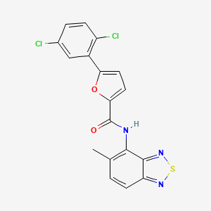 molecular formula C18H11Cl2N3O2S B3671663 5-(2,5-dichlorophenyl)-N-(5-methyl-2,1,3-benzothiadiazol-4-yl)-2-furamide 