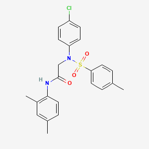 N~2~-(4-chlorophenyl)-N~1~-(2,4-dimethylphenyl)-N~2~-[(4-methylphenyl)sulfonyl]glycinamide