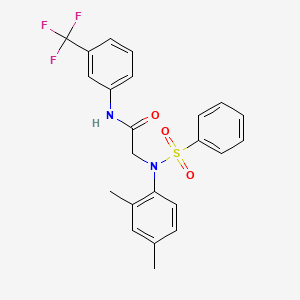 N~2~-(2,4-dimethylphenyl)-N~2~-(phenylsulfonyl)-N~1~-[3-(trifluoromethyl)phenyl]glycinamide