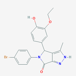 5-(4-bromophenyl)-4-(3-ethoxy-4-hydroxyphenyl)-3-methyl-4,5-dihydropyrrolo[3,4-c]pyrazol-6(1H)-one